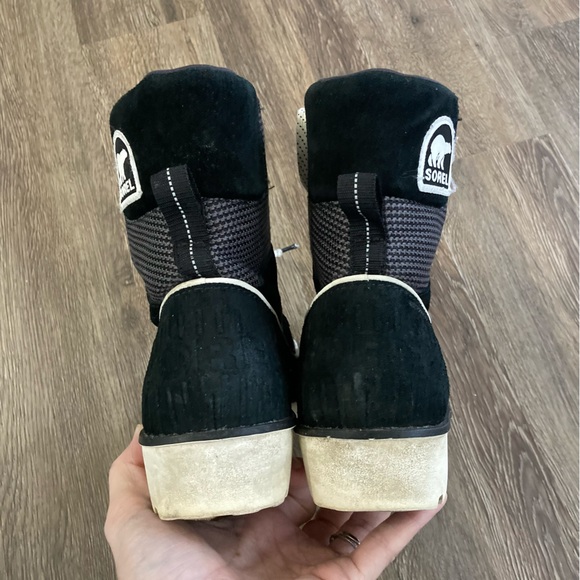 Sorel Tivoli II Go Waterproof Lace Up Boots Black/Sea Salt - Picture 5 of 9